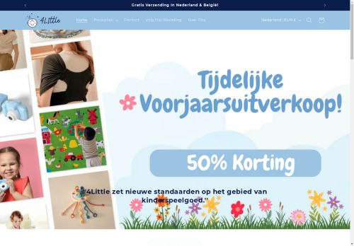 Screenshot van 4little.nl