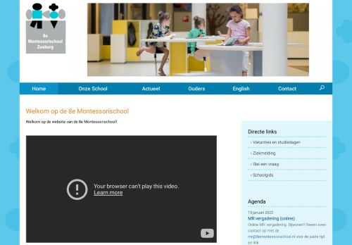 Screenshot van 8emontessorischool.nl