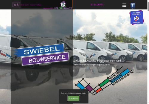 Screenshot van aannemersbedrijf.nl