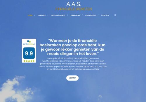 Screenshot van aasfd.nl