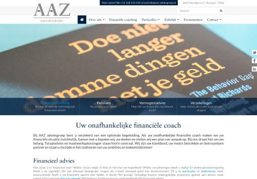 Screenshot van aaz-adviesgroep.nl