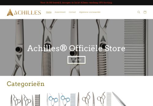 Screenshot van achilles-store.nl