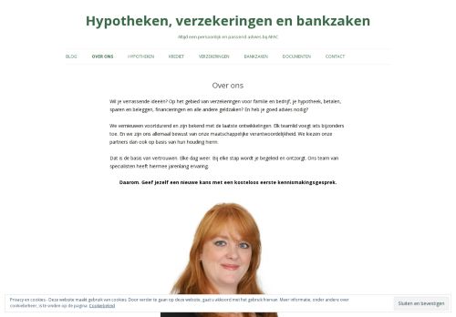 Screenshot van afac.nl