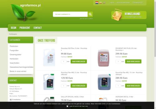 Screenshot van agrofarmox.pl