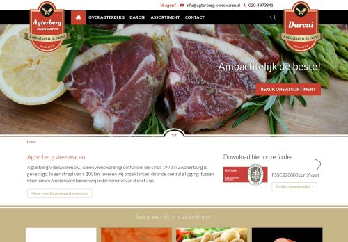 Screenshot van agterberg-vleeswaren.nl