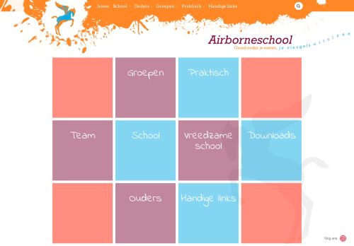 Screenshot van airborneschool.nl