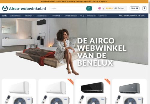 Screenshot van airco-webwinkel.nl