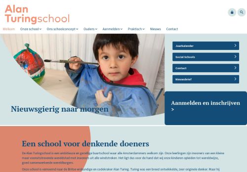 Screenshot van alanturingschool.nl