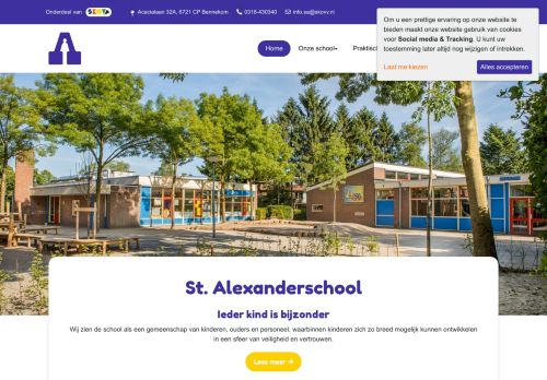 Screenshot van alexanderschool-skovv.nl