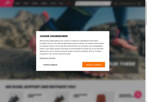 Screenshot van all4running.be