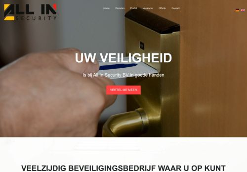 Screenshot van allinsecurity.nl