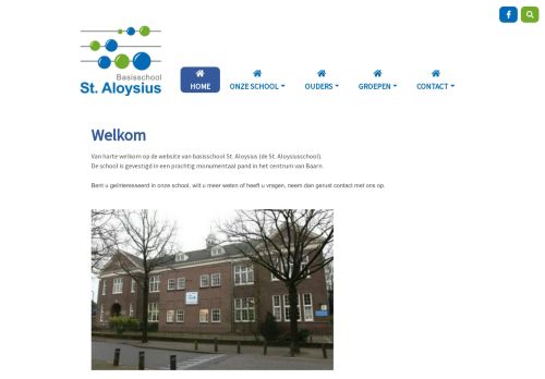 Screenshot van aloysius-school.nl