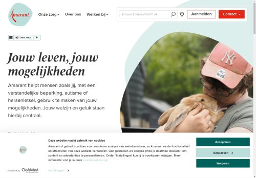 Screenshot van amarant.nl