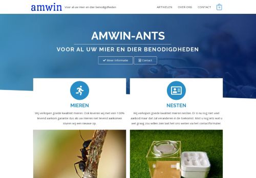 Screenshot van amwin.nl