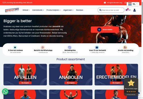 Screenshot van anabolen.org