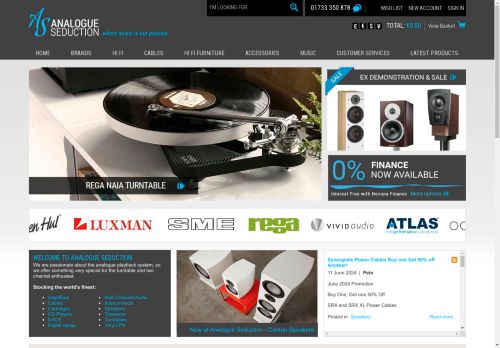 Screenshot van analogueseduction.net