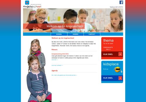 Screenshot van angelaschoolboxtel.nl