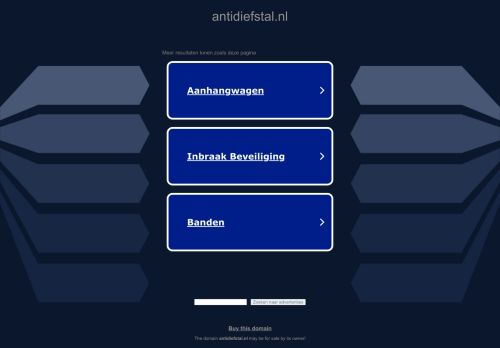 Screenshot van antidiefstal.nl