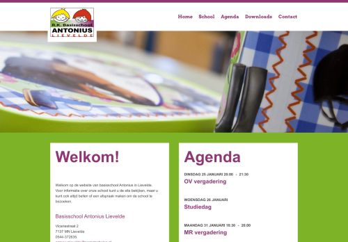 Screenshot van www.antoniuslievelde.nl