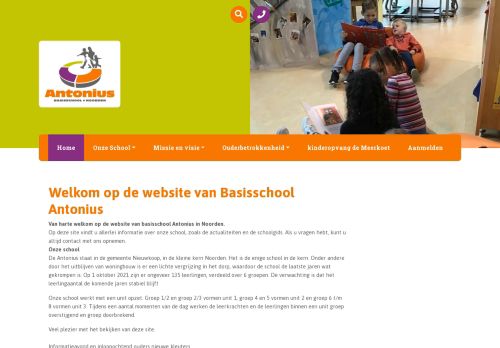 Screenshot van antoniusrkbs.nl