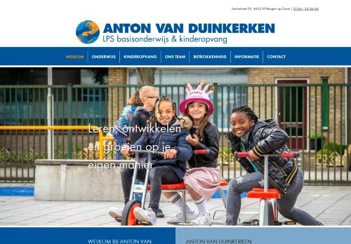 Screenshot van antonvanduinkerken.nl