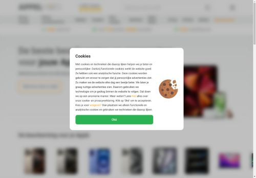 Screenshot van appelhoes.nl