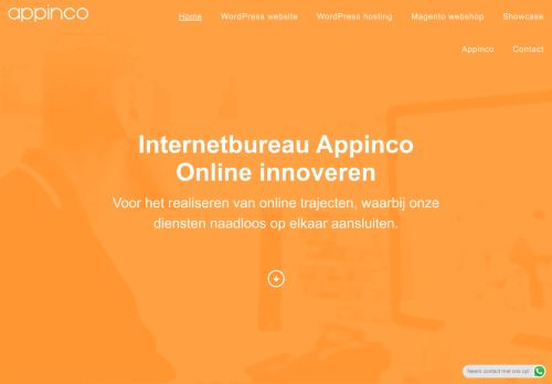 Screenshot van appinco.nl