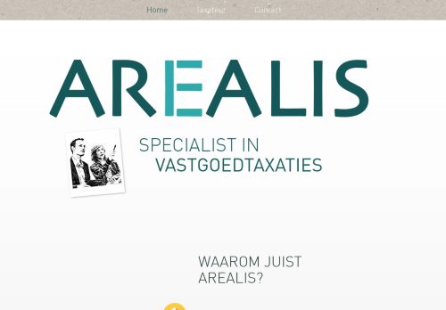 Screenshot van arealis.nl