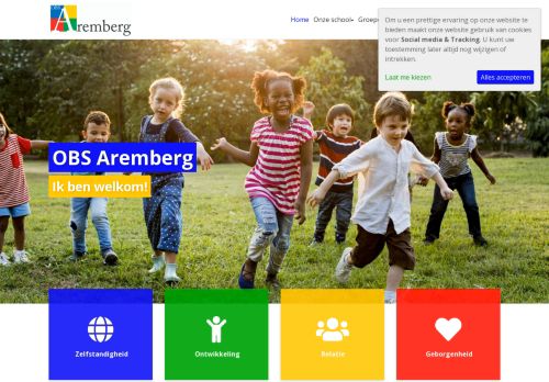 Screenshot van aremberg.nl