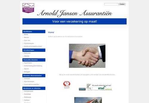 Screenshot van arnold-jansen.nl