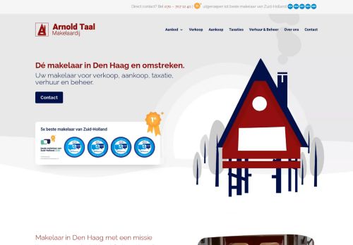 Screenshot van arnoldtaal.nl