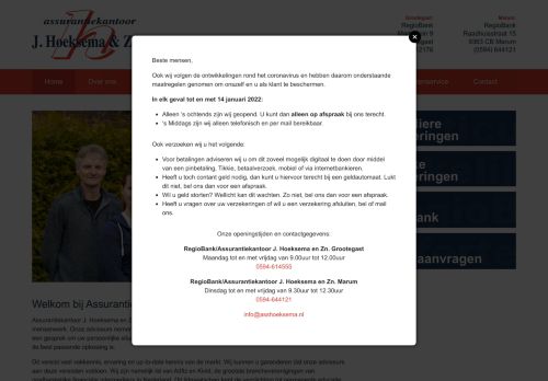 Screenshot van asshoeksema.nl