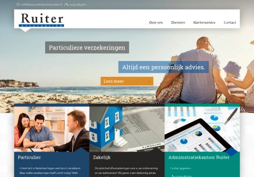 Screenshot van assurantiekantoorruiter.nl