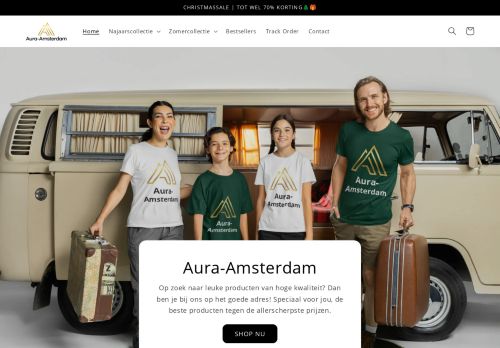 Screenshot van aura-amsterdam.nl