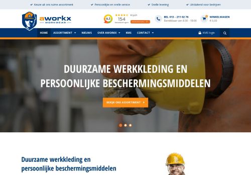 Screenshot van aworkx.nl