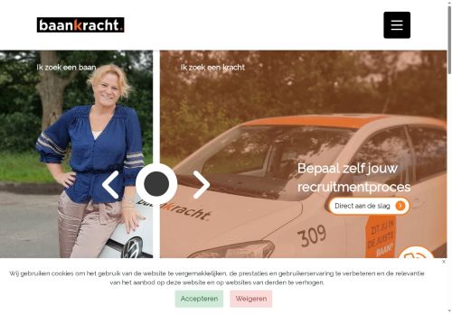Screenshot van baankracht.nl