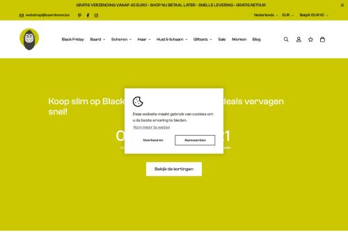 Screenshot van baardenco.be