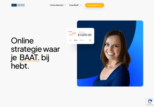 Screenshot van baatmarketing.nl