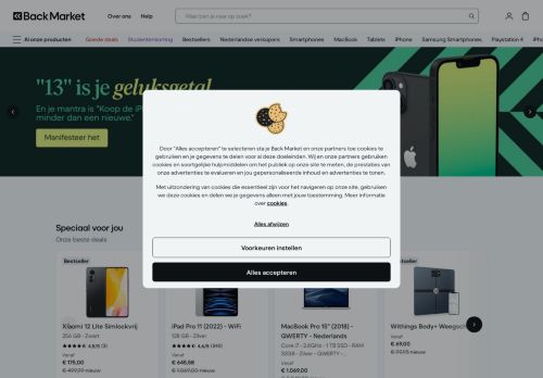 Screenshot van backmarket.nl