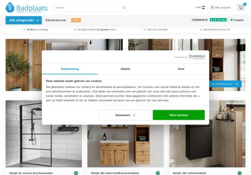 Screenshot van badplaats.nl
