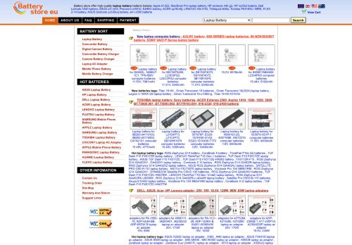 Screenshot van battery-store.eu