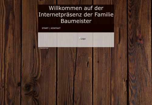 Screenshot van www.baumeister.tech