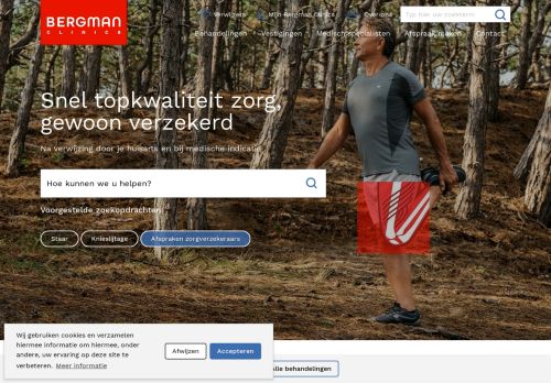 Screenshot van bergmanclinics.nl