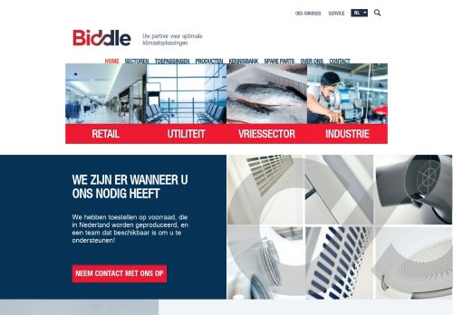 Screenshot van biddle.nl