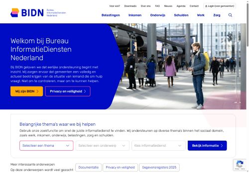 Screenshot van bidn.nl