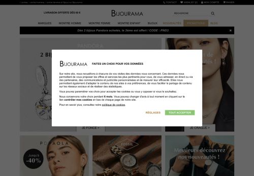 Screenshot van bijourama.com