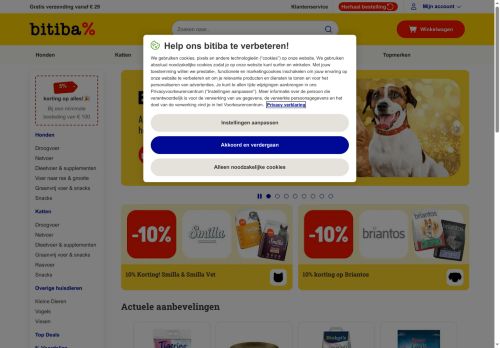 Screenshot van bitiba.nl