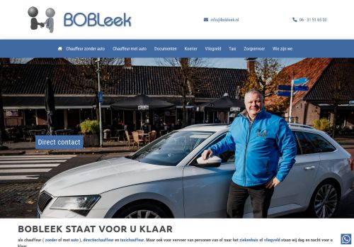 Screenshot van bobleek.nl