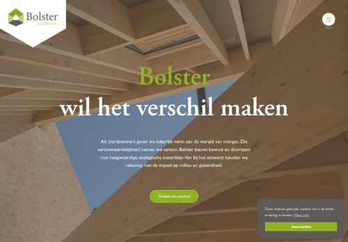 Screenshot van bolster.be