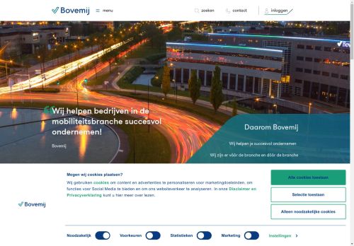 Screenshot van bovemij.nl